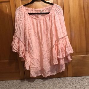 Pink coral top - one size